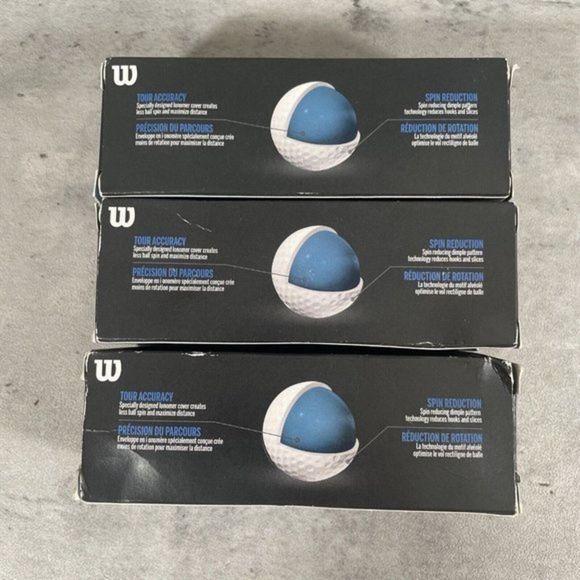 Wilson Tour‎ Velocity Accuracy Golf Balls, White 3 Pack (9 Balls) WGWR73000 - Picture 3 of 3